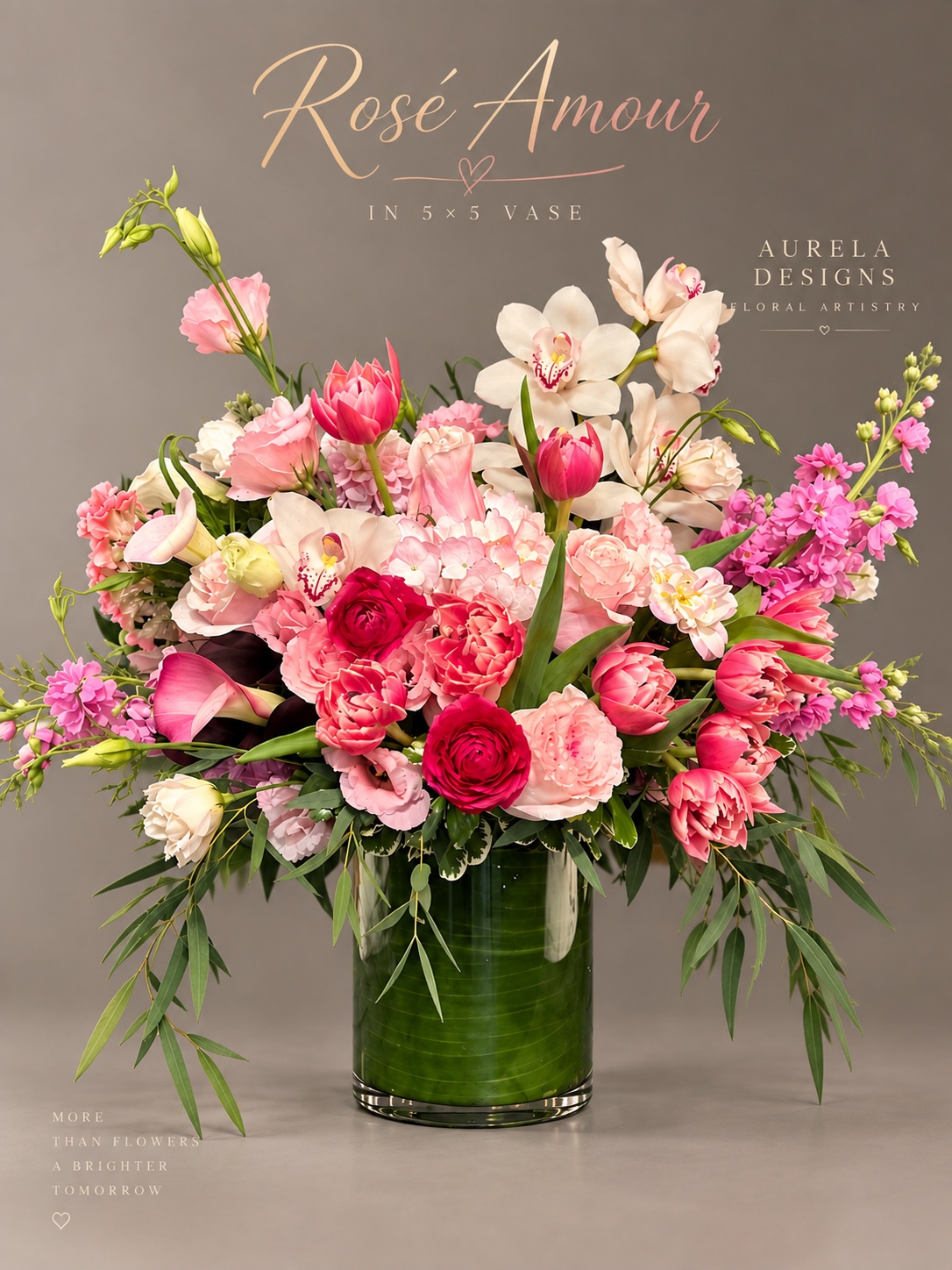 Rosé Amour pink floral arrangement